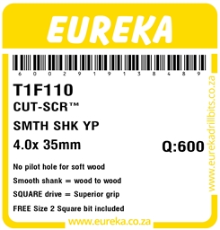 T1F110 - Cut Screw -T1F110_Label_T